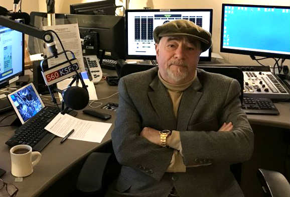 Michael Savage in his broadcast studio.