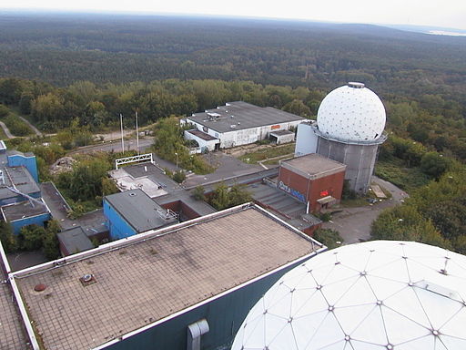 Berlin Teufelsberg NSA Field Station look down from big tower - panoramio
