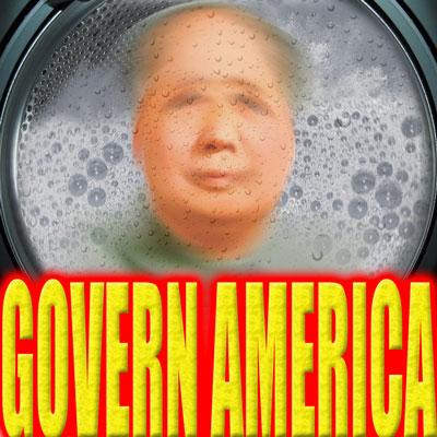 Mao Zedong in a washing machine.