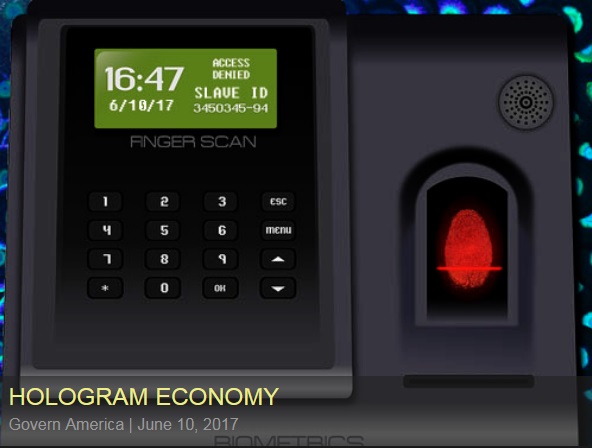 Hologram economy - finger print scanner