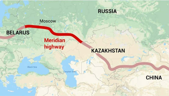 russia silk road map