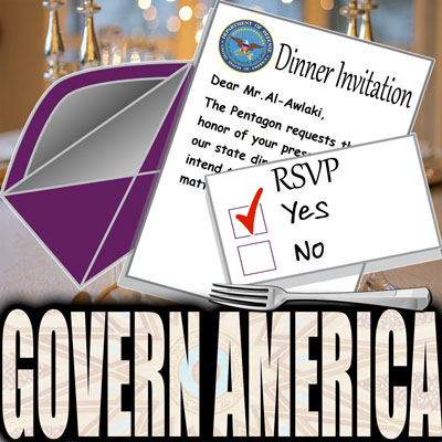 Dinner invitation for Anwar Al-Awlaki from the Pentagon