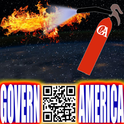 Govern America extinguishes a burning phoenix.